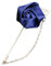 AMOYER Costume Unisexe Fleur Rose Tissu Toile PINS Broches Ruban Cravate Broche Chaîne pour Les Femmes Et Les Hommes Vêtements Robe Accessoires