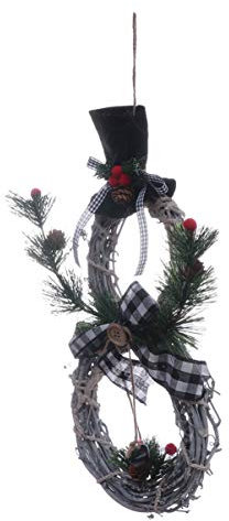 1pc winter christmas wall wreath christmas vine LED rattan circle hangers to decorate LED xmas wreath Thanksgiving door wreath with lights Front door house number Rattan