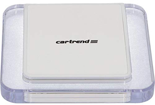 cartrend Wireless Ladeplatte für kabelloses Laden durch integrierte Induktionsladetechnik, weiß