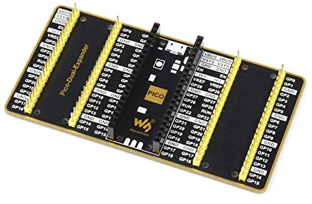 IBest Dual GPIO Expander for Raspberry Pi Pico Mini Board Two Sets of Male Headers for Connecting More Raspberry Pi Pico Expansion Modules