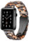 Light Compatible with Apple Watch Strap Series 10 42mm 41mm 40mm 38mm, Fashion Resin iWatch Strap for Women Men Bracelet with Stainless Steel Clasp for Apple Watch Series 10 SE 9 8 7 6 5 4 3 2 1