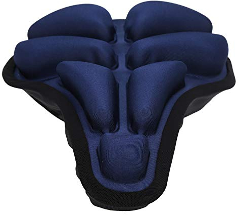 Dilwe Fahrradsitzbezug, Aufblasbare Fahrradsitz-Sattelpolsterauflage 130KG Maximale Tragfähigkeit für Outdoor-Radfahren