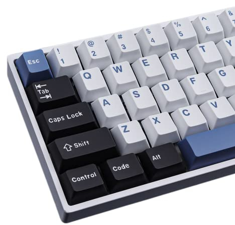 Sunzit Keycaps, Double Shot Keycaps 171 Keys Keycaps Cherry Profile ABS Keycaps Full Set Arctic Circle Dye Sublimation Keycaps for ISO ANSI Layout Mechanical Keyboard
