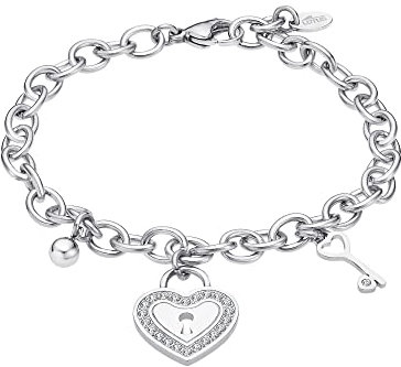 LOTUS STYLE Pulsera LS2188-2/1 Bliss Acero inoxidable 316l Corazón 210.00 mm Mujer