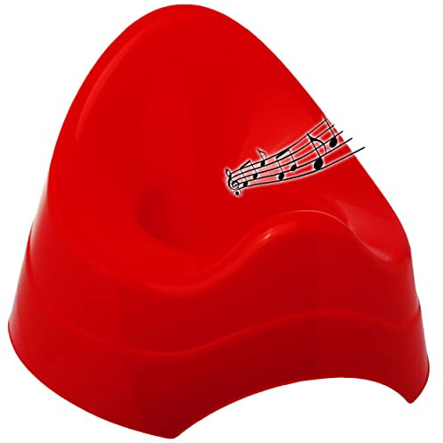 alles-meine.de GmbH Musik & Sound - Töpfchen/Nachttopf/Babytopf - rot - Bieco - Melody - mit großer Lehne + Spritzschutz - Babytöpfchen/Kindertopf/Lerntöpfchen - Toilette..