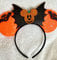Minnie Mouse Mickey Black sequence glitter pumpkin orange ears headband Halloween for kids and adult