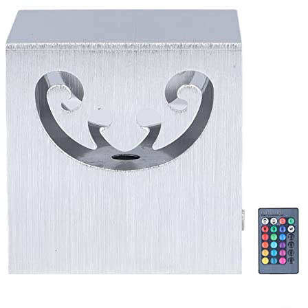 YWBL-WH RGB-Wandleuchte mit Fernbedienung, LED-Wandleuchte RGB-Aluminium-Wandleuchte 3W LED-Lampenperlen Hohles Design 24 Tasten Steuern 360° Leuchtende LED, Wandleuchten