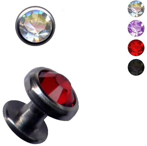 SKIN-DIVER Haut-Anker TITAN GRAD 23 TITANIUM Grade G23 Dermal-Anchor Dermal-Anker Implantat Disk Kugel Zirkonia-Kristall Micro-Dermal Surface-Piercing (Aufsatz 4mm, Klar (Weiss, Transparent))