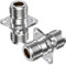 TUOLNK N Buchse Koax Adapter auf N Buchse 4 Loch Flansch Panel Mount Koaxial Stecker für Verlängerungskabel 2St