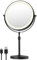 OMIRO 3X/10X Magnifying Makeup Mirror with Light, 8.5 Inches Double Sided Swivel-Free Vanity Mirror with height-adjustable stand (Black)