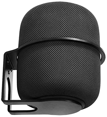 Growalleter Metall Wandhalterung für 2023 HomePod 2. Generation/1. Generation Lautsprecher, Standfuß Platzsparend Kompatibel mit HomePod 2/1Generation mit Kabelmanagement (Schwarz)