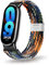 MiRowy Armband Kompatibel mit Xiaomi Smart Band 10 / Xiaomi Smart Band 9 / Mi 8 Armbänder, Elastisch Geflochtene Ersatzarmbänder, Soft Nylon Sport Uhrenarmband, Tarnung Bunt