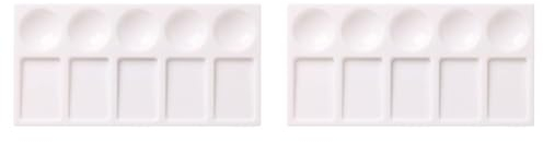 Liquitex 4870177 Petite Palette rectangulaire pour Peinture Acrylique, Peinture à l'huile et Aquarelle (Lot de 2)