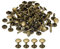 sourcing map 50 Sets Leder Nieten 9mm Doppelt Kappe Nieten 12mm Höhe Metall Nieten Runde Nieten Hohlnieten Niete für Leder Handwerk Reparatur DIY Geldbeutel Gürtel Taschen Schuhe Bronze Ton