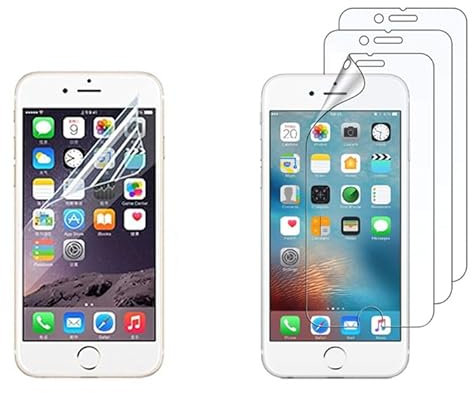 SILCOSTAR Plastic Screen Protector For Apple iPhone 7 Plus/iPhone 8 Plus (5.5) -Ultra HD Clear LCD Screen Protector Guard Cover -5 Pack