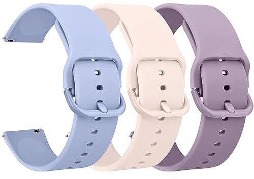 Mugust 3Piezas Correa para Xiaomi Mi Watch/Xiaomi Watch S1/Xiaomi Watch S1 Active/Xiaomi Mi Watch Color Sport Mujer Hombre,22mm Silicona Ajustable Pulseras de Repuesto para Xiaomi Mi Watch(3Pack C)