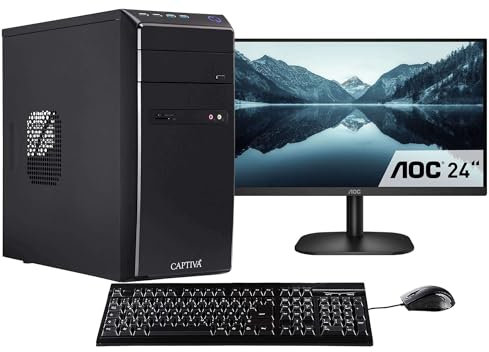 Captiva PC Power Starter R75-515 TFT 27 Bundle I AMD R5 5600G I Mainboard A520M I 32GB DDR4 RAM I Radeon Graphics I 1TB M.2 SSD I Windows 11 Home