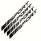 4PCS Felgen Aufkleber Streifen,kompatibel mit BMW 7 Series G11 G12 F01 F02 F03 F04,Reifen Felge Sicherheit Dekoration Zubehör,1-Black
