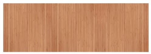 vidaXL Teppich, Bambusteppich Rechteckig, Bambusmatte rutschfest für Wohnzimmer, Läufer Küchenteppich Flurteppich, Modern, Natur 100x300cm Bambus