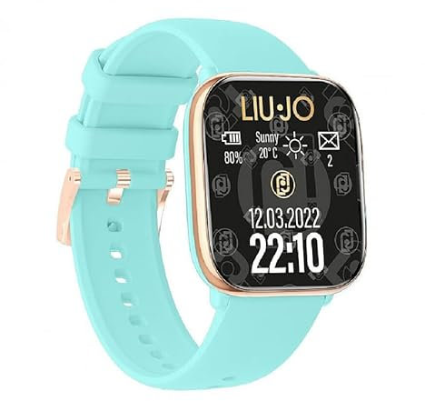 NADIR Orologio Smartwatch Donna Liujo Voice Rainbow SWLJ155 In Silicone Acquamamarine Amoled