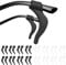 DIAONIAN 32 Pezzi Ferma Occhiali,Ferma Occhiali In Silicone,Antiscivolo Occhiali,Reggi Occhiali,Occhiali Antiscivolo Gancio,Occhiali Ear Grips Ganci,Per Occhiali,Occhiali Da Sole,Nero+Bianco