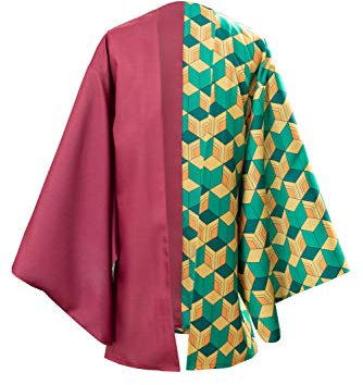 Daiendi Giyu Tomioka Cosplay Kostüm Demon Hashira Anime Costume Kimono Mantel Halloween Karneval XXL