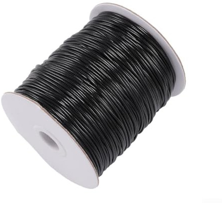 Hochwertiges PU-Lederband für DIY-Schmuckherstellung, 0 8 mm, 1 0 mm, 1 2 mm (0,8 mm schwarz)