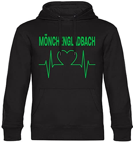 multifanshop Kapuzen Sweatshirt - Mönchengladbach - Herzschlag