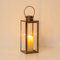 Staymoment Laterne Deko Gold für Draußen: 35 cm Windlicht groß Outdoor als Balkon Garten Deko Vintage Tischdeko Grablaterne Kerzenständer Beleuchtung