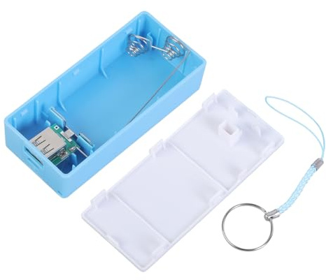 Elnwnnkc USB-Akku für 2 x 18650, tragbar, bunt