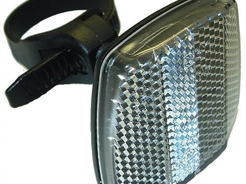 Busch & Müller Unisex – Erwachsene 313/5WB Frontreflektor, weiß, Einheitsgröße
