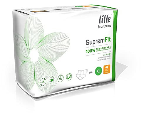 LILLE Healthcare Suprem Fit Extra Plus (3200ml) - XL (110-170cm/43-64in) Pack of 20