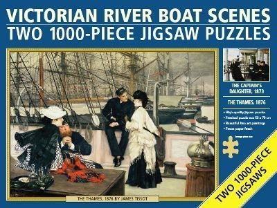 Victorian River Boat Scene - Two 1000 Piece Jigsaws - The Captain & The Mate, 1873 & The Captain's Daughter, 1873 by James Tissot