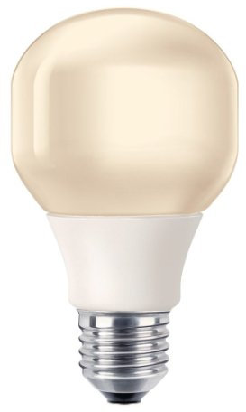 Philips Energiesparlampe Softone ES Flame Birne 11 Watt E27 822