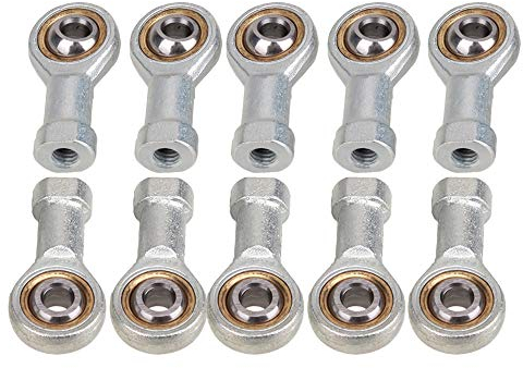 BQLZR Metall-Kugellager mit metrischem Innengewinde, 6 mm, 40 mm Gesamtlänge, 10 Stück, Stangenenden mit Gewinde