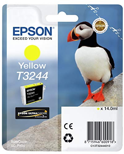 Epson C13T32444010 Ink Cartridge for Printer, Yellow, Genuine
