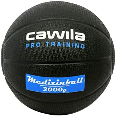 Cawila Medizinball PRO Training, Gummi Gewichtsball, ideal für Fitness, Sport und Freizeit