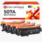 4 Schneider Printware Toner kompatibel mit 507A CE400A, CE401A, CE402A, CE403A für HP Laserjet Enterprise 500 Color M551dn, M551xh, Pro 500 MFP M570dn, MFP M570dw, MFP M575f