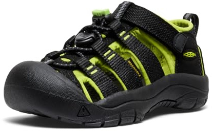 KEEN Unisex Kids Newport H2 - Baby Sandal, Black Lime Green, 5 UK Child