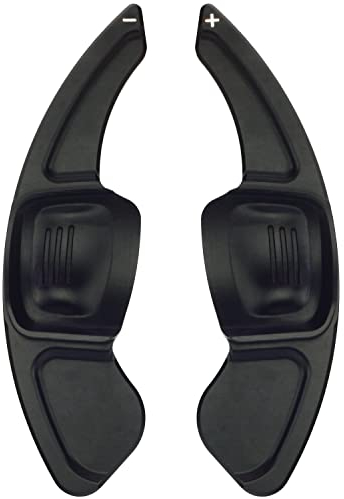 Overdrive-Racing Schaltwippen Verlängerung Kompatibel mit VW Golf 7 Variant Golf 8 Amarok Arteon Tiguan II T-ROC Passat B8 Polo Schwarz Alu Typ-C