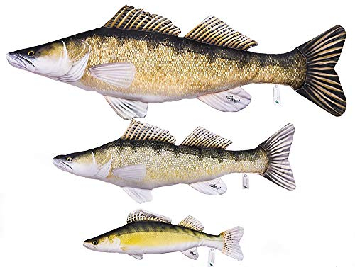 Gaby DER Zander Sander Lucioperca Kuscheltier Stofftier Fisch Polyester (77cm)