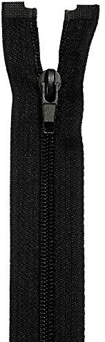 Jajasio 1 Stk. Teilbare reißverschluss 5mm Spirale in 10 Farben schwarz 200cm teilbarer Reißverschluss