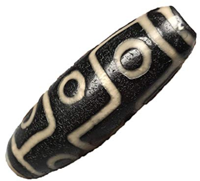 ZHIBO Tibet-Achat-Armband mit neun Augen, Dzi-Perlen, für Damen und Herren, 18×55mm, Stein, Achat