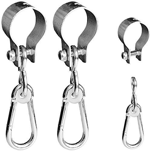 alles-meine.de GmbH Zubehör für Schaukel: 2 Stück Metall - Schaukelhaken - Manschettenhaken - passend für - 3 in 1 : Babyschaukel Gitterschaukel - stabile Schaukel - für Kinder -..