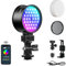 GVM RGB LED Video Light, APP Control Wireless Camera Light Bi-Color Portable Video Lighting, CRI 97+ Selfie Studio Light for Photography Live Streaming Youtube, Video Conferencing