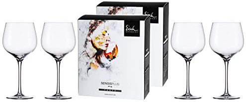 Eisch Vaso Borgoña Grande Juego de 4 Sensis plus Superior, Vaso de Cristal, 680 ml
