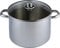 aro Olla Multiusos, con Tapa, Acero Inoxidable, Ø 24 cm, Plata, 9 L