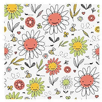 20 Servietten Kompostierbar Blumenwiese Kindergeburtstag 33cm