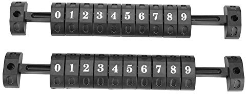 2 Teile/Satz Kicker Score Counter, Kicker Anzeigetafel für Standard Tischkicker Kinder 8-12(Schwarz Schwarz)