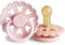 FRIGG Fairytale Schnuller 2 Packung | Latex Schnuller | BPA-Frei | Hergestellt in Dänemark | Symmetrischer Sauger in Kirschform (White Lilac/Pretty In Peach, Größe 2 (6-18 Monate))